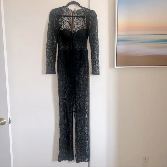 Michael Costello x REVOLVE Audrey Jumpsuit in Black - Picture 9 of 10